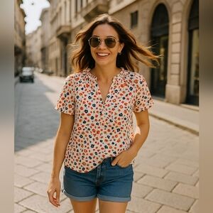 Floral Print Women's Top